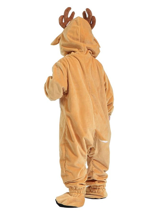 HSCTEK Baby Deer Costume, Infant Reindeer Costume for Baby Boys Girls, Baby Halloween Costume Fawn Onesie for Toddler Newborn 6-9Months - Image 5